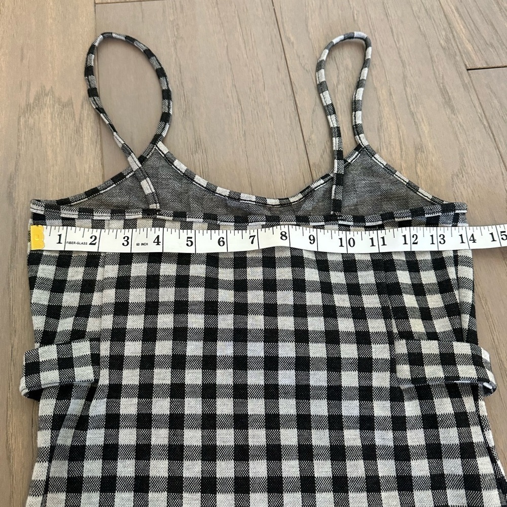 Rue 21 Checkered Plaid Mini Bodycon Dress Black and White - Picture 5 of 6